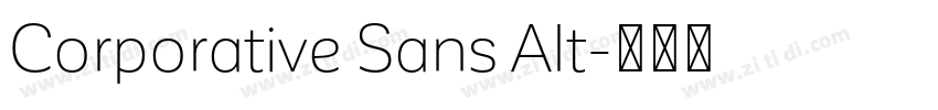 Corporative Sans Alt字体转换